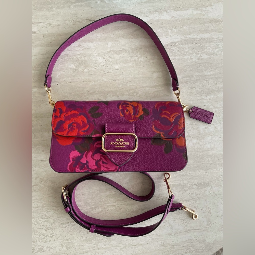 COACH Morgan Shoulder Bag / crossbody  With Jumbo Floral Print new without tag